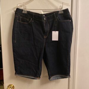 Rebel Dark Blue Denim Shorts